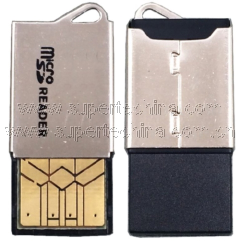 超薄金属Micro SD读卡器-S1A-8017D