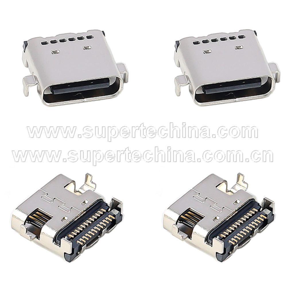 24PUSB3.2 Gen 2 沉板母座 Type-C连接器 (S3E-152324420-308-C02)