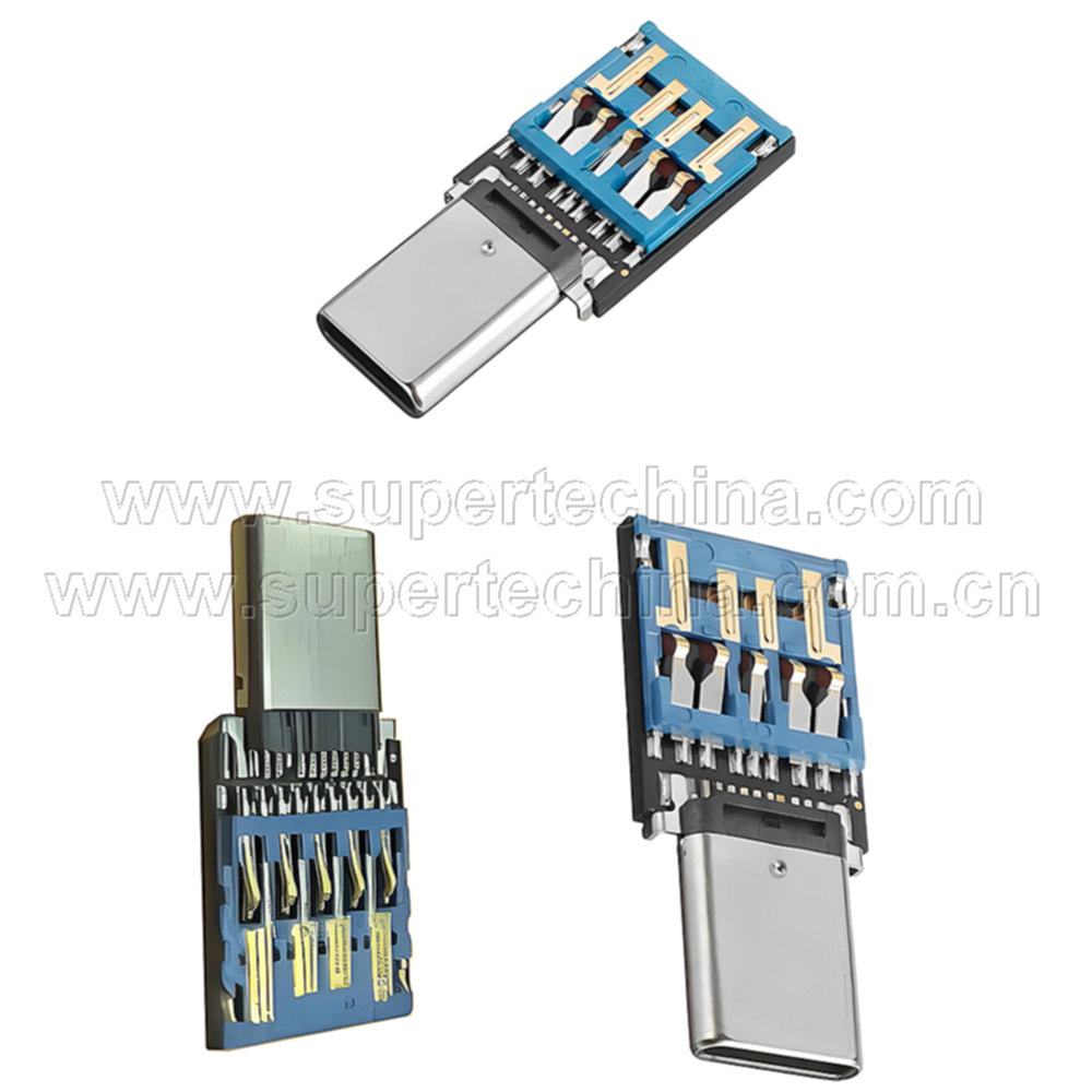 工业常规OTG Micro UDP黑胶体USB3.0U盘芯片-S1A-9301C-IR