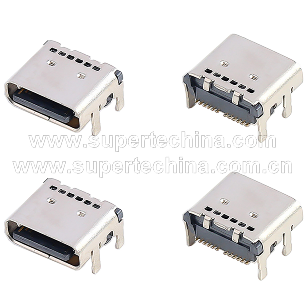 24PUSB3.2 Gen 2 沉板母座 Type-C连接器 (S3E-152324420-310-C17)